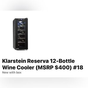 Klarstein Black Wine Cooler